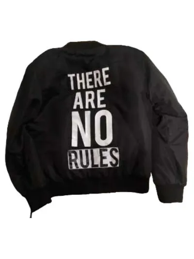 LMTD Bomberjacke Kinder Gr. 140 Schwarz There Are No Rules Print