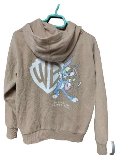 Warner Bros. Kapuzenjacke Looney Tunes Bugs Bunny Kinder Gr. 146 Beige