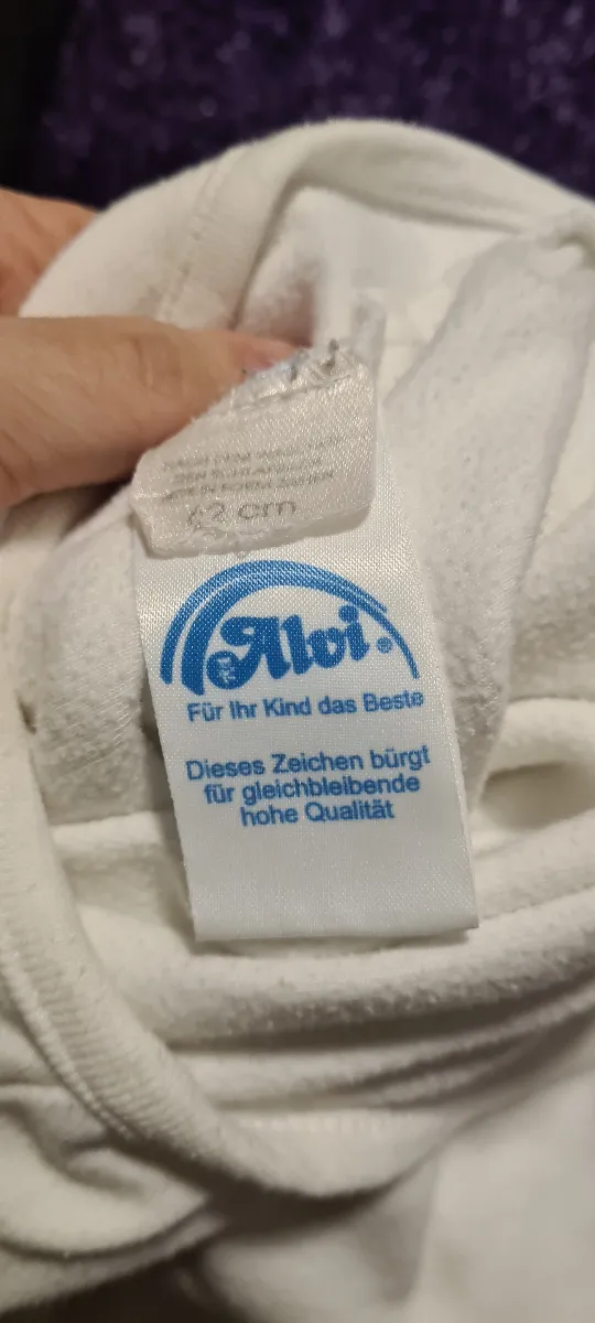 ALVI Baby Schlafsack Gr. 62 Beige Wickelverschluss Baumwolle 3
