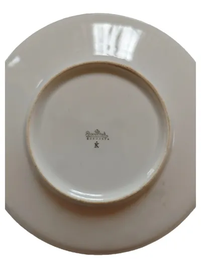 Rosenthal Untertasse Kobaltblau Weiß Porzellan Germany Klassisch 14 cm