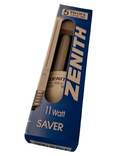 Zenith Saver Leuchtmittel 11W 550Lm 230V E14 Energiesparlampe Weiß