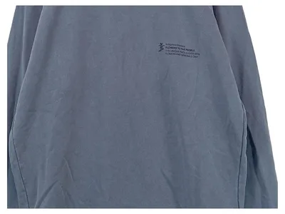 THINKING MU Sweatshirt Herren Gr. M Blau Baumwolle Flowers to the People