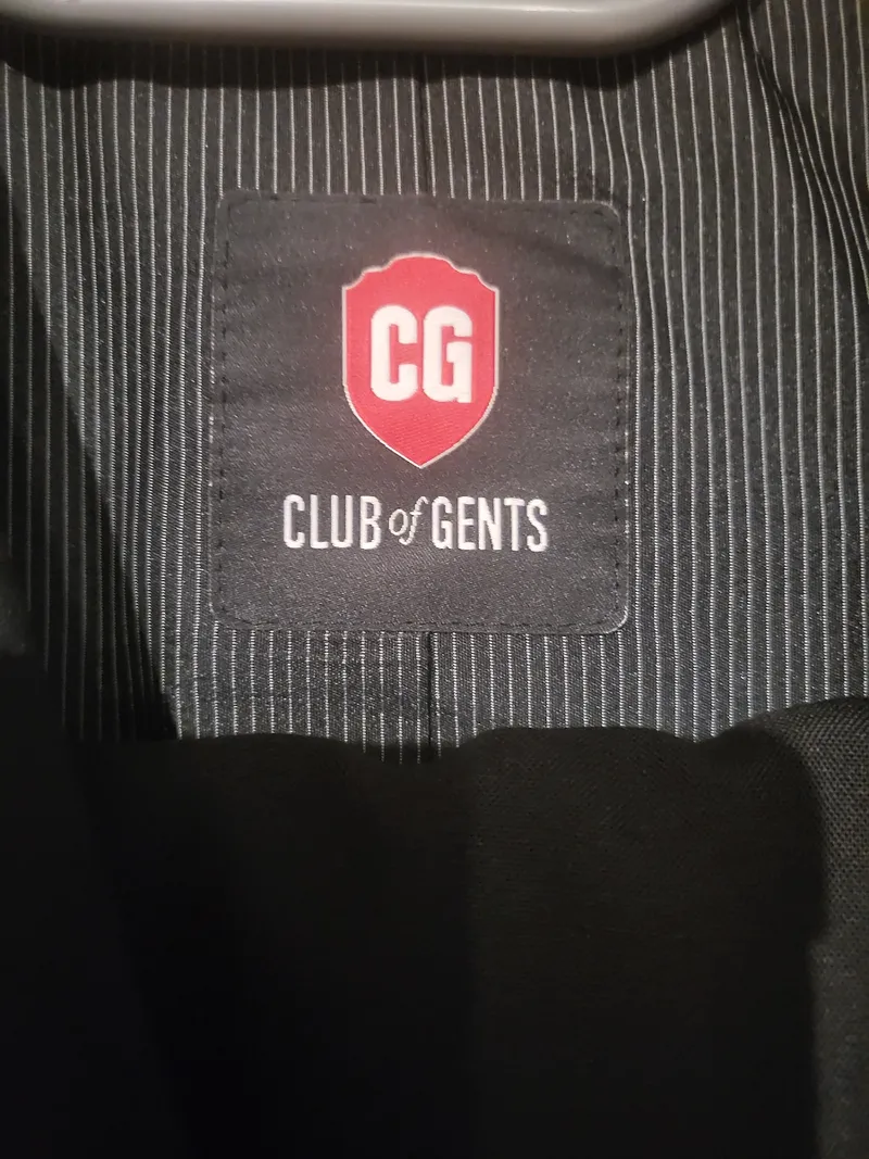 CG Club of Gents Herren Anzug Gr. 48 Schwarz Wolle Business Set 2