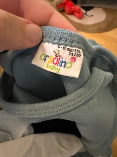 ORSOLINO Baby Langarm Body Gr. 74/80 Türkis Baumwolle Unisex
