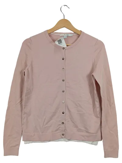 Boden Strickjacke Damen Baumwolle Cardigan Rosa Gr. 36 S Klassisch