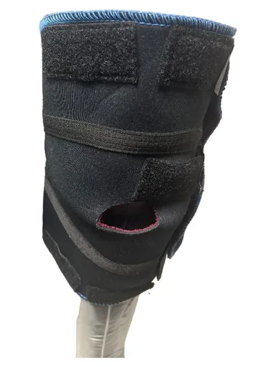 Konstsmide Kniebandage mit Klettverschluss UNI Schwarz Knie Bandage