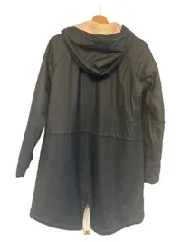 Derbe Parka Damen Gr. 38 Petrol Kapuze Sherpa-Futter Maritim 3