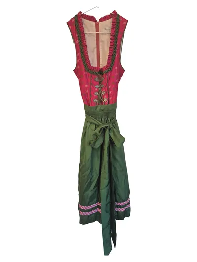 Edel Herz Dirndl Trachtenkleid Damen floral Gr. 36 S Mehrfarbig Midikleid