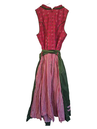 Edel Herz Dirndl Trachtenkleid Damen floral Gr. 36 S Mehrfarbig Midikleid