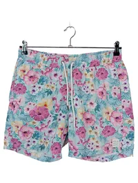 COLOURS & SONS Badeshorts Herren Gr. L Blumenmuster Türkis Pink 1