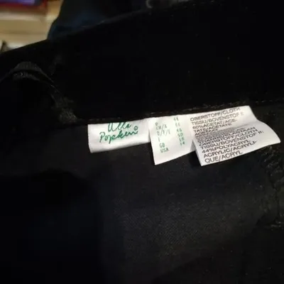 Ulla Popken Damen Anzughose Schwarz Elegant Satin-Details Gr. 44