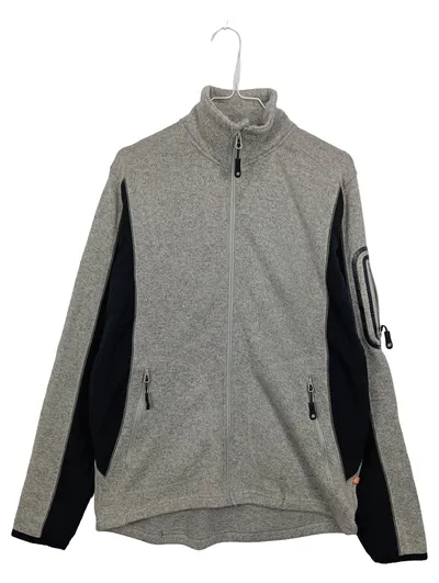 Life-Line Herren Trainingsjacke Gr. S Grau Melange Outdoor Polyester