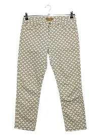 Conbipel Damen Stoffhose Größe 44 beige geometrisches Muster elegant 1