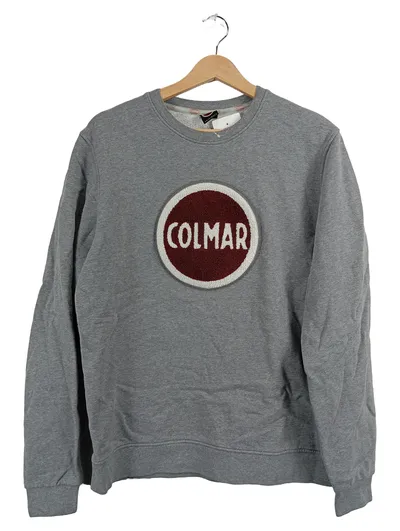 COLMAR Sweatshirt Herren Gr. L Grau Rundhals Logo Pullover Casual