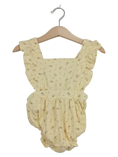 Amazon Essentials Baby Body Strampler Rüschen Blumen Gr. 86 Gelb