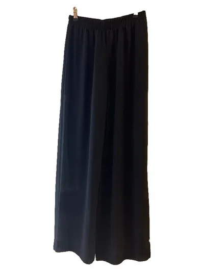 EDITED Damen Stoffhose Palazzo Hose Schwarz Gr. 36 S Weites Bein