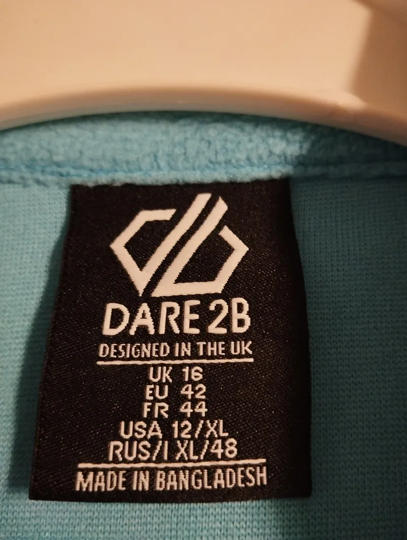 Dare 2b Damen Fleecepullover Outdoor Langarm Türkis Gr. 42/XL 5