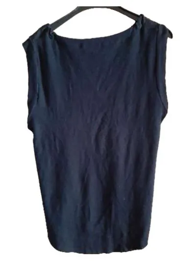 NICE CONNECTION Damen Top Bluse Gr. 40 L Schwarz Elegant Baumwolle