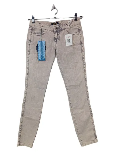 Killah Rag Flake Damen Skinny Jeans W29 Beige Stretch Denim NEU