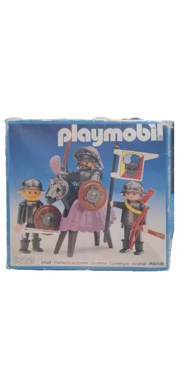 Playmobil 3329 Krieger Ritter Set mit Pferd Schild Fahne komplett 1