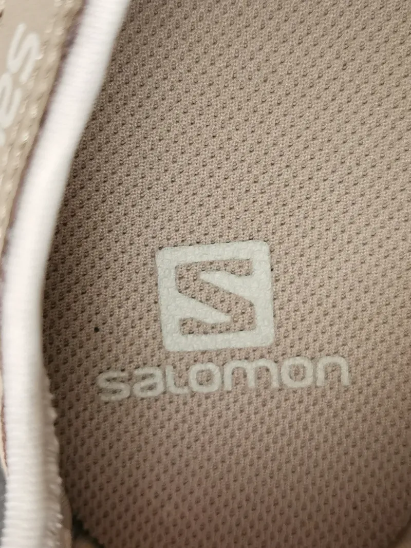 Salomon Damen Outdoorschuhe Gr. 40 Beige Pink Mesh Schnürung Leicht 4