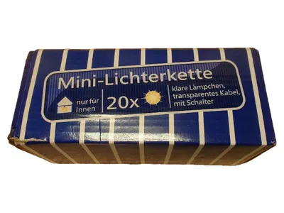 efco Lichterkette 26 90720 20 Lämpchen 510cm transparent Innen Netzstrom