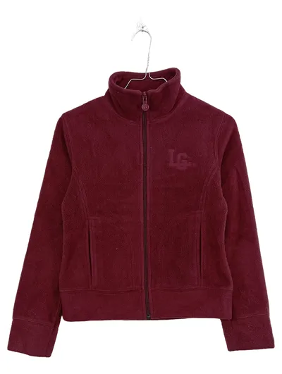 H&M L.O.G.G. Kinder Fleecejacke Gr. 152 Rot Freizeit Casual Polyester