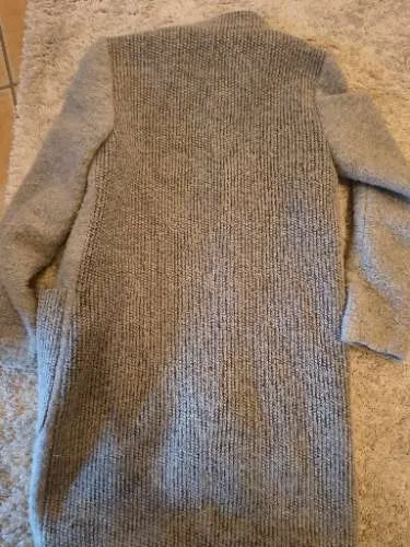 EDC Damen Übergangsmantel Gr. S/36 Grau Meliert Wolle-Optik 2