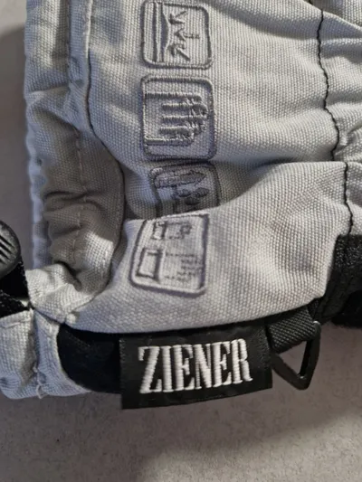 ZIENER Skihandschuhe Herren Gr. 9 Grau Schwarz Winterhandschuhe
