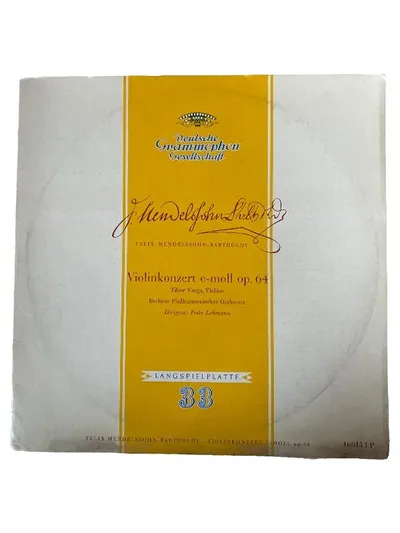Mendelssohn Violinkonzert e-moll op.64 Tibor Varga Deutsche Grammophon LP