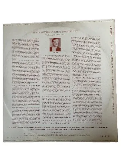 Mendelssohn Violinkonzert e-moll op.64 Tibor Varga Deutsche Grammophon LP