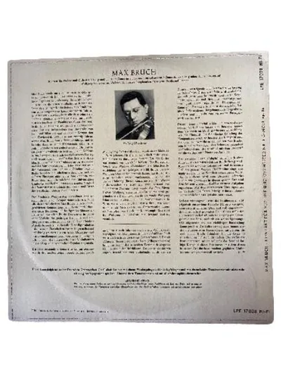Max Bruch Konzert für Violine Nr.1 Vinyl Deutsche Grammophon Schneiderhan