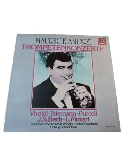 EUROPA Maurice André Trompetenkonzerte Vivaldi Telemann Bach Mozart LP Vinyl