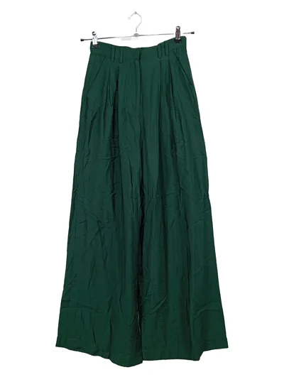 Guido Maria Kretschmer Stoffhose Elegant Grün Gr. 38 Damen Viskose Falten