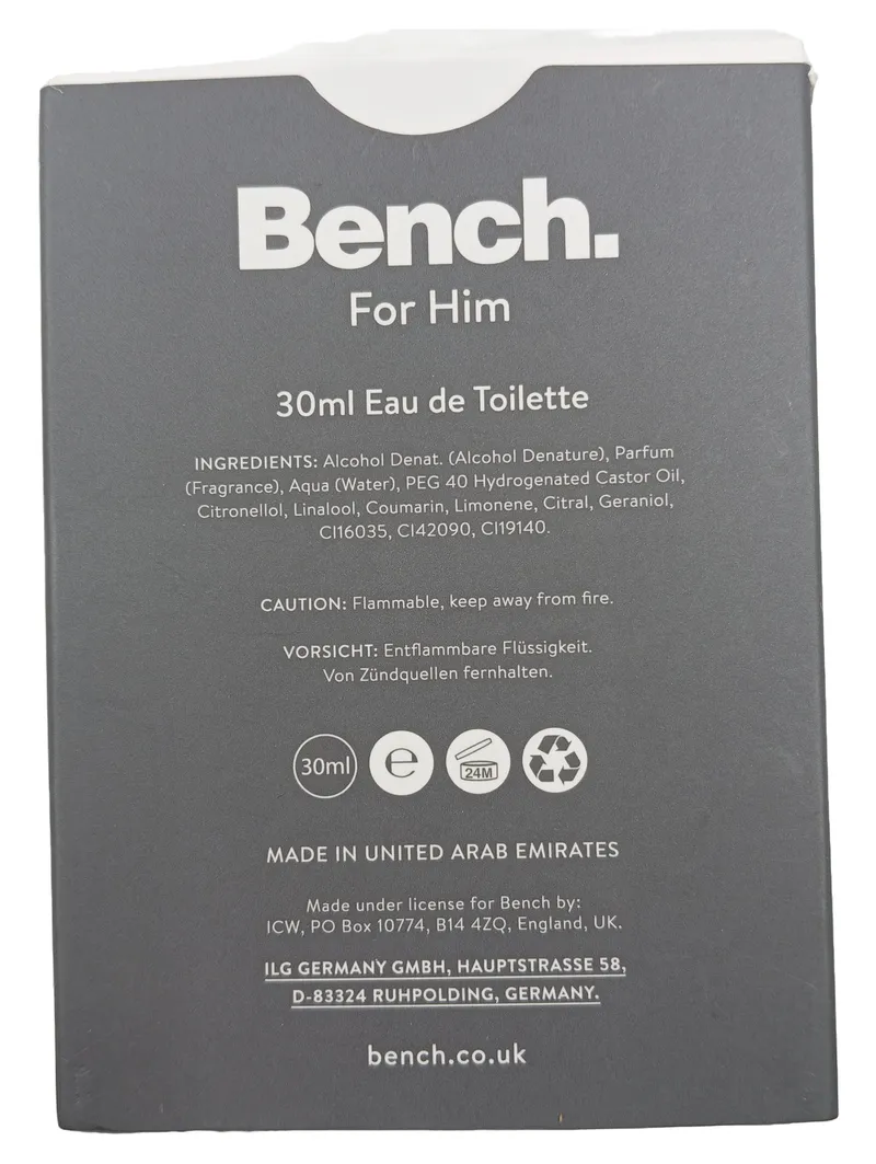 Bench. For Him Eau de Toilette Herren 30ml EDT Männerduft Parfum 2