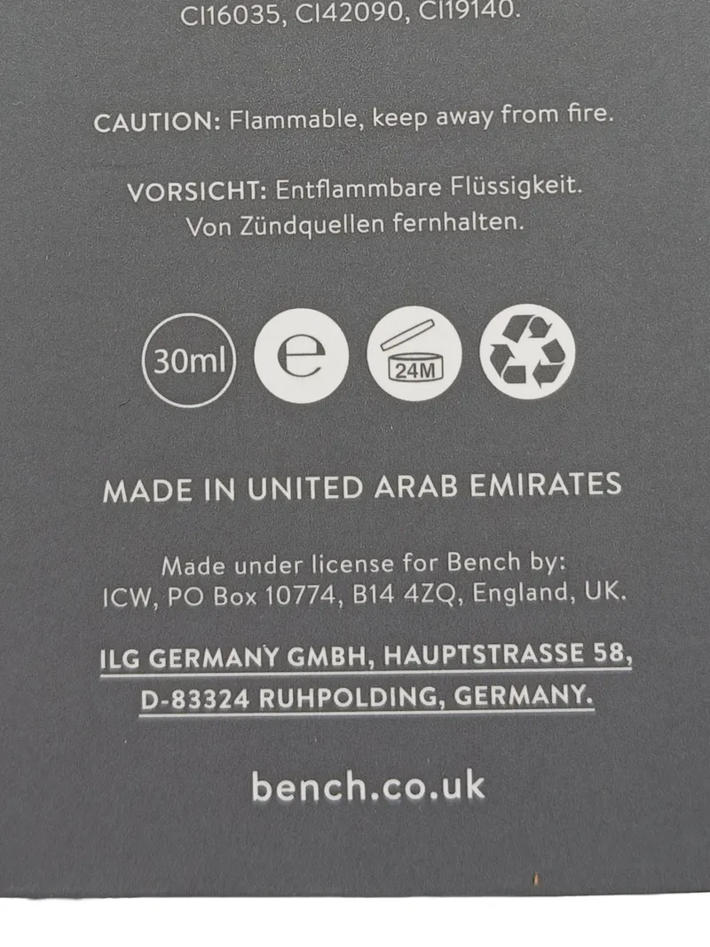 Bench. For Him Eau de Toilette Herren 30ml EDT Männerduft Parfum 6