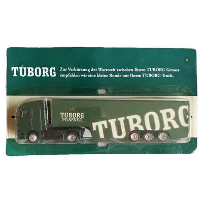 Tuborg LKW Sattelzug Modellfahrzeug Werbetruck Grün 18cm