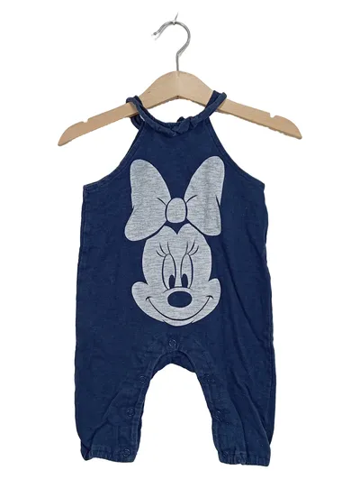 Disney Baby Strampler Minnie Maus Gr. 62 Blau Mädchen Overall