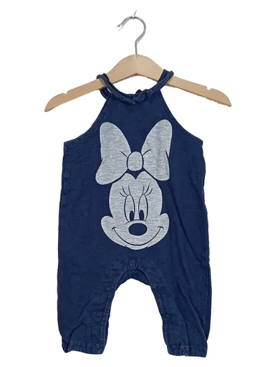 Disney Baby Strampler Minnie Maus Gr. 62 Blau Mädchen Overall