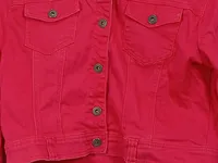 CRASH ONE Jeansjacke Mädchen Pink Cropped Baumwolle Gr. 176 Freizeit 2