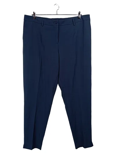 TRIANGLE Damen Anzughose Blau Gr. 50 Business Hose Polyester Klassisch