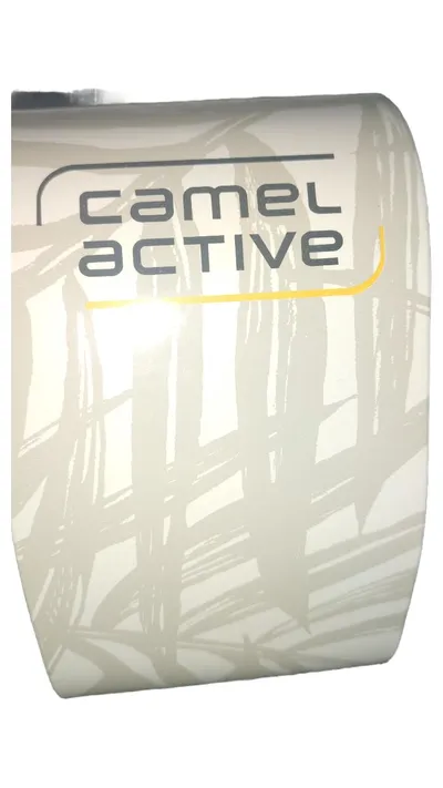 camel active Badetuch Strandtuch Herren Baumwolle Florales Muster Blau 190x77