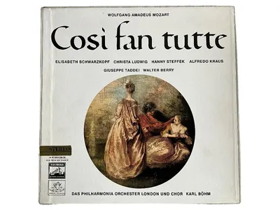 Wolfgang Amadeus Mozart Cosi fan tutte Vinyl Album Electrola Klassik Stereo