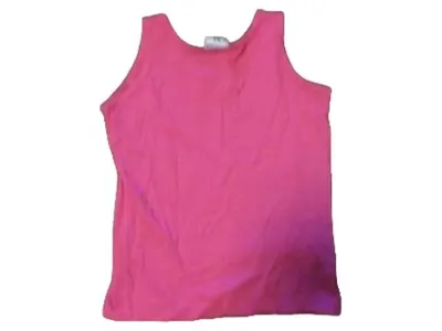 DOGNOSE Mädchen Unterhemd Tank Top Pink Gr. 140 Baumwolle Basic