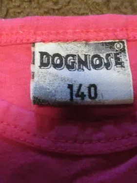DOGNOSE Mädchen Unterhemd Tank Top Pink Gr. 140 Baumwolle Basic 4