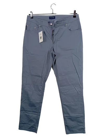 Christian Berg Herren Hose Chino Stoffhose Grau W33/L32 Baumwolle