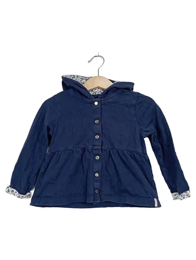 Esprit Sweatjacke Mädchen Gr. 92 Kapuzenjacke Blau Baumwolle
