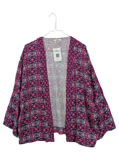 Colline Morgenmantel Kimono Damen Viskose Boho Gr. 38 M Mehrfarbig
