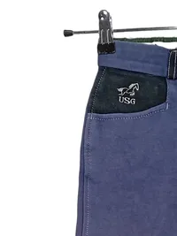 USG Kinder Reithose Vollbesatz Blau Gr. 146 Baumwolle 4