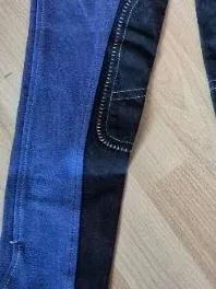 USG Kinder Reithose Vollbesatz Blau Gr. 146 Baumwolle 6